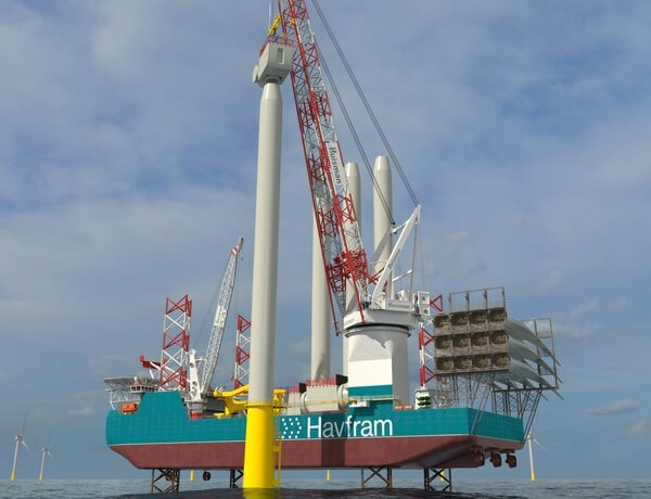 Huisman levert 3.000+mt Leg Encircling Kranen voor Havfram's installatieschepen